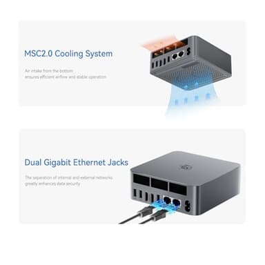 Beelink EQI12 Mini PC, Intel 12th Gen Core i5 1235U (10C/12T) up to 4.4 GHz, Mini Computer 32 GB DDR4 RAM 1TB SSD, 4K Dual Display, Dual LAN, USB3.0, WiFi 6, BT 5.4, Win 11 Pro - Image 5