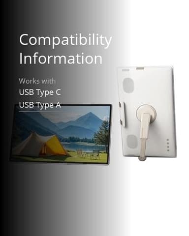 KTC 25 Inch Portable TV - Smart Touch Screen with Google Play, Android 14, Qualcomm 8G RAM+128G Storage, 1080P Smart Handy TV with 8MP Camera and Battery, Touchscreen Monitor for Camping, Bathroom - Image 3