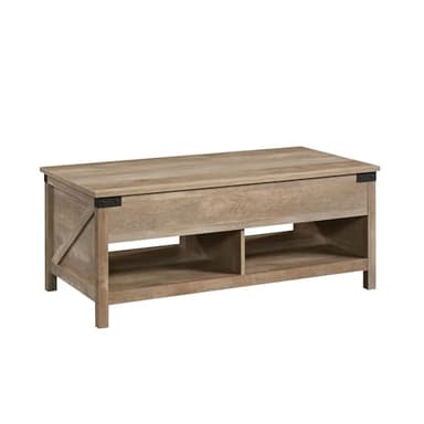Sauder Bridge Acre Lift Top Coffee Table, Lintel Oak Finish - Image 1