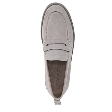 Vionic Women's Uptown Loafer, Light Grey Suede, 8 - Image 3