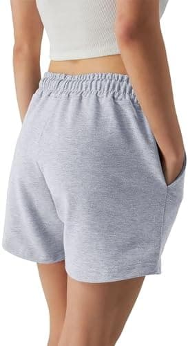 Womens Shorts - SweatShorts Workout Gym Shorts for Women Trendy Fashion Athletic Casual Summer Lounge Sweat Bermuda - Image 4