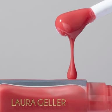 LAURA GELLER NEW YORK Fine Shine Glossy Lip Oil, Rose Garden - Hydrating Squalane - Pink Lip Gloss - Image 9
