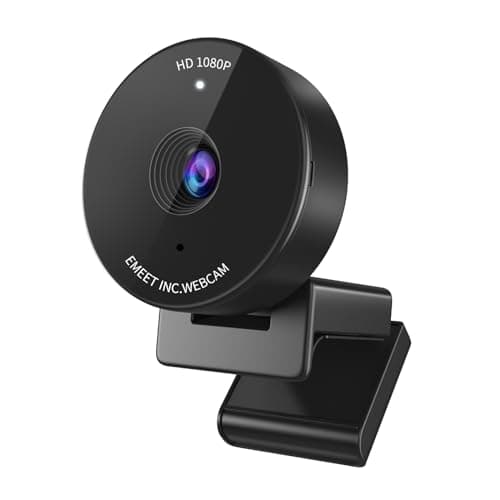EMEET 1080P Webcam - USB Webcam with Microphone & Physical Privacy Cover, Noise-Canceling Mic, Auto Light Correction, Fixed Focus, C950 Ultra Web Cam w/ 70°View for Meeting/Online Classes/Zoom/YouTube - Image 1
