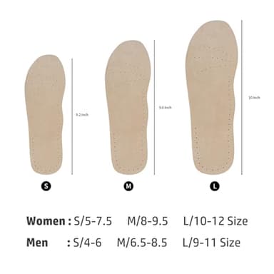 2 Pairs Pigskin Sockless Insoles|Barefoot Cushion Pads|Absorbs Sweat & Controls Odor|Wear Without Socks|Extra Thin Dress Shoes Inserts Women for High Heels Flats Sneakers Small 5-7.5 Size - Image 2
