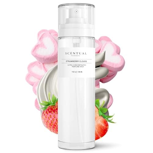 Scentual Fragrances, Ultra-Concentrated Hair & Body Perfume Mist, Long Lasting Women's Fragrance, Gourmand Perfumes for Women, Vegan and Cruelty Free (Strawberry Clouds) - Image 1
