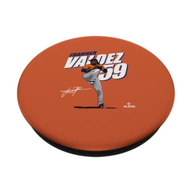 Framber Valdez | Houston Baseball Players | MLBFVZ3001 PopSockets Adhesive PopGrip - Image 2