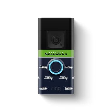 All-New Limited Edition, Official NFL Faceplate for Ring Doorbells - Video Doorbell 3, Video Doorbell 3 Plus, Video Doorbell 4, Battery Doorbell Plus, and Battery Doorbell Pro | Seattle Seahawks - Image 2