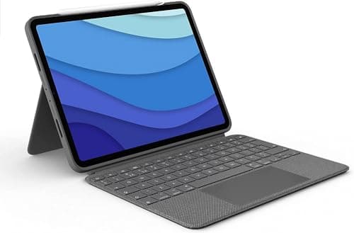 Logitech Combo Touch iPad Pro 11-inch (1st, 2nd, 3rd, 4th gen - 2018, 2020, 2021, 2022) Keyboard Case - Detachable Backlit Keyboard, Click-Anywhere Trackpad - Oxford Gray; USA Layout - Image 1