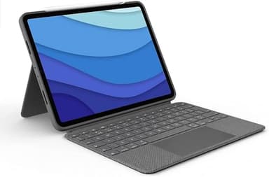 Logitech Combo Touch iPad Pro 11-inch (1st, 2nd, 3rd, 4th gen - 2018, 2020, 2021, 2022) Keyboard Case - Detachable Backlit Keyboard, Click-Anywhere Trackpad - Oxford Gray; USA Layout - Image 1