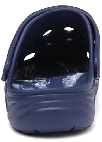 ChayChax Men's and Women's Arch Support Clogs Garden Shoes Slip-on Outdoor Beach Slippers with Removable Cushion Footbed, Navy Camo, 12-13 Women/10.5-11.5 Men - Image 4