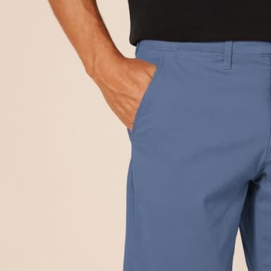 Amazon Essentials Men's Athletic-Fit Casual Stretch Chino Pant (Available in Big & Tall), Dark Blue, 42W x 30L - Image 3