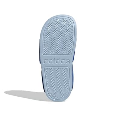 adidas Adilette Slide Sandal, Bright Royal/White/Clear Sky, 4 US Unisex Big Kid - Image 4