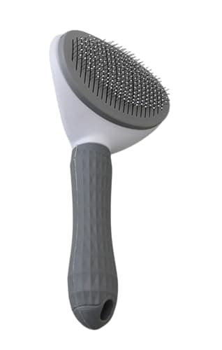 Pet Grooming Brush For Cats & Dogs Self-Cleaning Slicker Brush Hair Removal Comb Gentle De-shedding Grooming Tool - Image 6