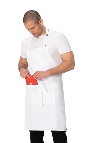 Chef Works Unisex Butcher Apron, White, One Size - Image 7