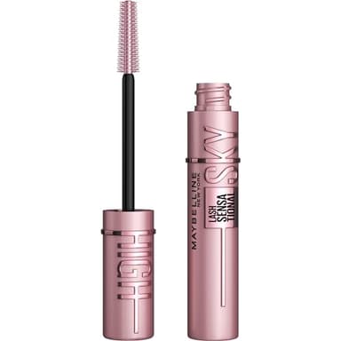 Maybelline Lash Sensational Sky High Washable Mascara Makeup, Volumizing, Lengthening, Defining, Curling, Multiplying, Buildable Formula, Blackest Black, 1 Count - Image 1