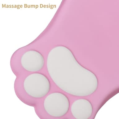 L-SPOUTTO Ergonomic Mouse Pad with Wrist Rest,Cute Cat Paw Mousepad Wrist Support,Comfortable Massage Design Computer Pain Relief Mouse Pad with Non-Slip PU Base for Desk Laptop Gaming Office,Pink - Image 7