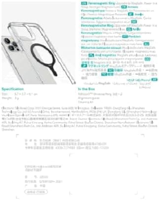 ESR for MagSafe Sticker 360, MagSafe Ring Magnet, 2 Pack Magnetic Ring, Universal Magnetic Wireless Charger Conversion Kit for iPhone 17/16/16e/15/14/13/12/11, Samsung Galaxy, Google Pixel 10, Black - Image 11