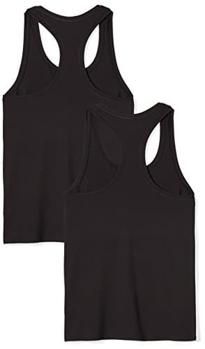 Amazon Essentials Women's Active Quick Dry Tech Stretch Racerback Tank Top (Available in Plus Size), Pack of 2, Black, Medium - Image 2