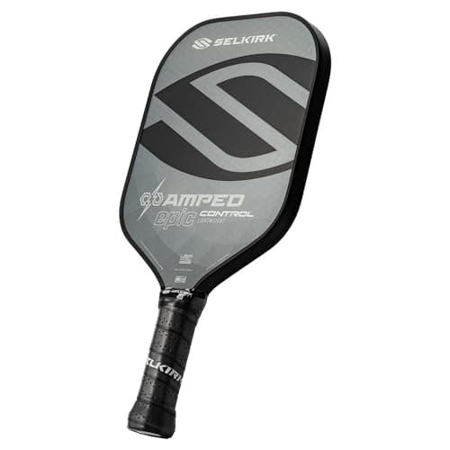 Selkirk Sport Amped Control Pickleball Paddle | Assembled in The USA | Next-Gen FiberFlex+ Face & Ultra Durable Spin Coating | 16mm X5 Core for Unrivaled Precision & Control | Epic Midweight Gray - Image 1