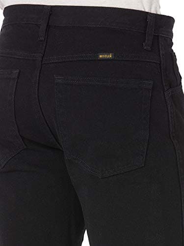 Rustler Men's Classic Regular Fit Jean,Coal Black,38W x 30L - Image 5