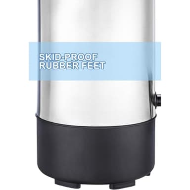 SYBO SR-CP35C Commercial Grade Stainless Steel Percolate Coffee Maker Hot Water Urn for Catering, 30-Cup, 3.5L, Metallic - Image 7