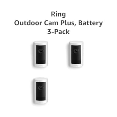 Introducing Ring Outdoor Cam Plus, Battery — Wide-Angle 2K Video with Ring Vision, Low-Light Sight for full-color night vision, Mount-Anywhere Versatility, 3-Pack, White - Image 7