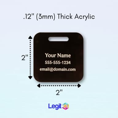 Custom Luggage Tags (3 or 6 Pack) - Personalized Unique Suitcase & Backpack Travel, Durable, Waterproof & Heavy Duty (Red) - Image 8