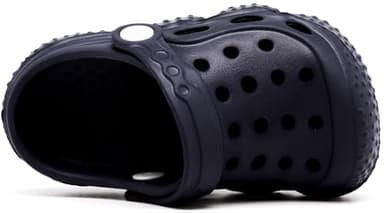 INMINPIN Kids Girls Boys Clogs Garden Shoes Toddler Slides Sandals Children Water Shower Beach Pool Slippers Indoor Outdoor,Toddler 8,Navy - Image 4