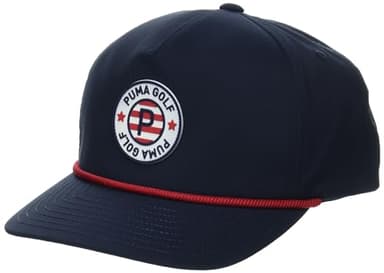 Puma Golf Men's PARS Stripes Rope TECH Cap, DEEP Navy - Image 1