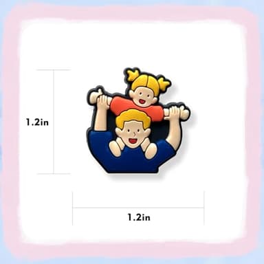 Super Dad Shoe Charms for Croc Clogs Decoration, Father's Day Shoe Decoration for Adults Teen - Image 2