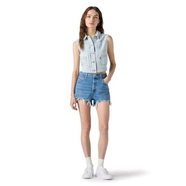 Levi's Women's 501 Original Shorts, Jazz Solo-Medium Indigo, 24 - Image 4