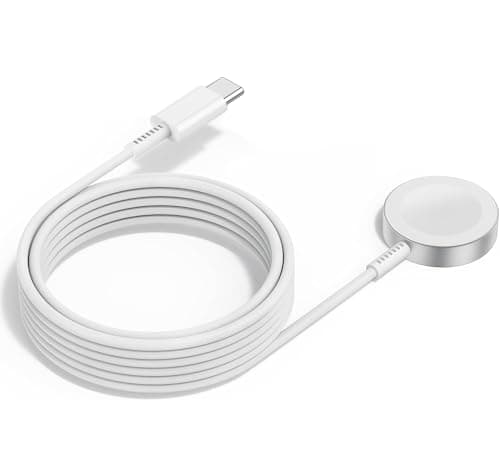 2Pack for Apple Watch Charger Cable, Magnetic Fast Charger to USB-C Cable 6FT(2m), Wireless Fast iWatch Charger Portable Compatible with iWatch Ultra/Series 9/8/7/6/SE/SE2/5/4/3/2/1-White - Image 1
