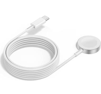 2Pack for Apple Watch Charger Cable, Magnetic Fast Charger to USB-C Cable 6FT(2m), Wireless Fast iWatch Charger Portable Compatible with iWatch Ultra/Series 9/8/7/6/SE/SE2/5/4/3/2/1-White - Image 1