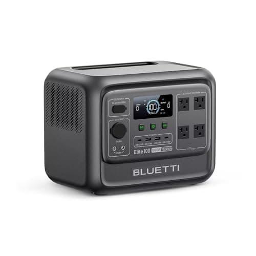 BLUETTI Elite 100 V2 (2025 New) 1024Wh Portable Power Station, LFP Battery Solar Generator w/ 4 1800W AC Outlets (3600W Surge) Backup, 35% Smaller for Camping, Outages (Solar Panel Optional) - Image 1