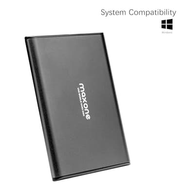 Maxone 1TB Ultra Slim Portable External Hard Drive HDD USB 3.0 Compatible with PC, Laptop, Charcoal Grey - Image 2
