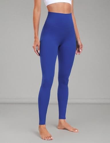 HeyNuts Yoga Pro 7/8 Leggings, High Waisted Soft Pants Buttery Workout Leggings Athletic Compression Yoga Pants 25'' Sapphire Blue S(4/6) - Image 6