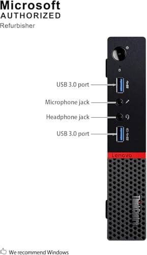 Lenovo ThinkCentre M900 Tiny Desktop Computer Micro PC, Intel Core i5-6500T Up to 3.1 GHz, 16GB RAM, 256GB SSD, USB 3.0, DisplayPort, WiFi, BT Windows 11 Pro (Renewed) - Image 2