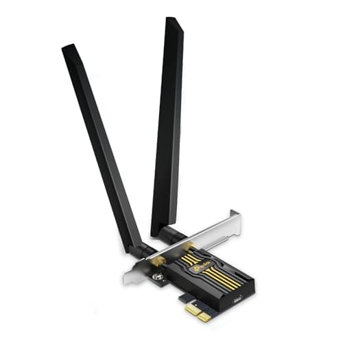 TP-Link WiFi 7 BE6500 PCIe WiFi Card Archer TBE400E | Tri-Band Network Card for Desktop PC | Bluetooth 5.4| High-Gain Antennas| MLO, WPA3| Supports AMD/Intel Motherboard | Not Compatible w/Windows 10 - Image 1