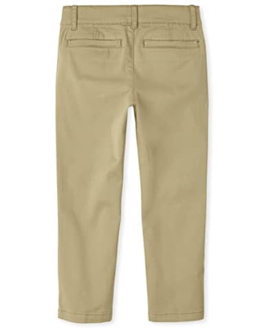 The Children's Place Boys Stretch Skinny Chino Pants,Flax Single,7 - Image 3