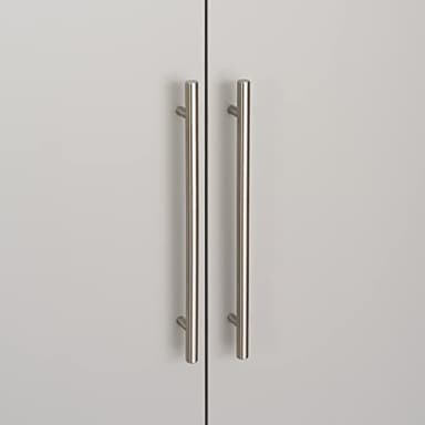 Prepac HangUps 24" Large Garage Cabinet, Bathroom Cabinet Wall Mount, Ideal for Garage, Kitchen and Laundry Organization 24" W x 72" H x 12" D, Light Gray - Image 9