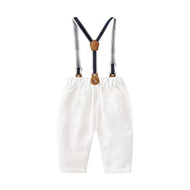 Boarnseorl Baby Boys Pants with Suspenders, 12-18M - Image 2