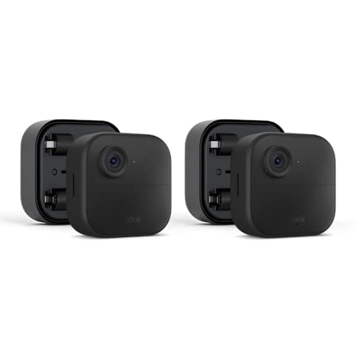 Blink Outdoor 4 (newest model) + Battery Extension Pack — Four-year battery wireless smart security camera, two-way audio, HD live view, enhanced motion detection — 2 camera system - Image 1