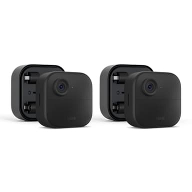 Blink Outdoor 4 (newest model) + Battery Extension Pack — Four-year battery wireless smart security camera, two-way audio, HD live view, enhanced motion detection — 2 camera system - Image 1