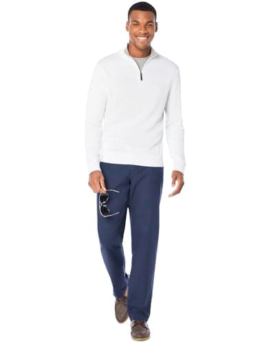Nautica Men's Quarter-Zip Sweater, Bright White, XX-Large - Image 2
