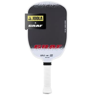JOOLA GRAF Edge 16mm Pickleball Paddle - Carbon Fiber Pickleball Racket for Increased Spin & Control - Agassi Shape for Power & Precision - UPA-A Certified - USAP Approved - NFC Chip Enabled - Image 1