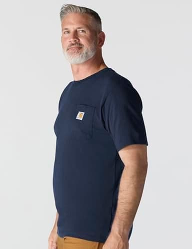 Carhartt Mens Loose Fit Heavyweight Short-Sleeve Pocket T-Shirt (Also Available in Big & Tall - Image 5