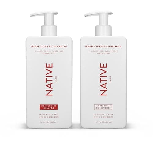 Native Warm Cider & Cinnamon Shampoo and Conditioner Contain Naturally Derived Ingredients | All Hair Types, Color & Treated, Fine to Dry Damaged, Sulfate & Dye Free - 2-Pack - Image 1
