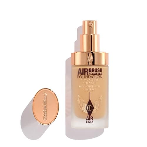 Charlotte Tilbury Airbrush Flawless Matte Foundation - Full Coverage Liquid Makeup with a Natural-Matte Finish - Smoothes & Blurs Pores - Waterproof & Transfer Resistant - 7 Neutral - Image 1
