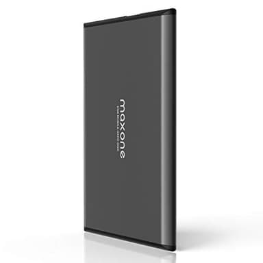 Maxone 1TB Ultra Slim Portable External Hard Drive HDD USB 3.0 Compatible with PC, Laptop, Charcoal Grey - Image 1
