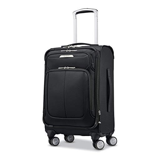Samsonite Solyte DLX Softside Expandable Luggage with Spinner Wheels, Midnight Black, Carry-On 20-Inch - Image 1